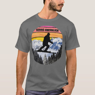 T-shirt Ski De Neige Serre Chevalier Champs De Ski France