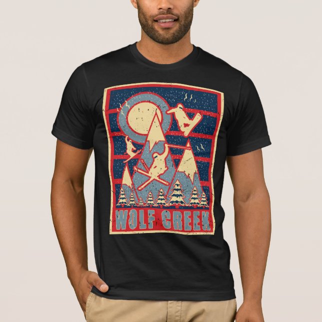 T-shirt Ski de Wolf Creek dans les années 80 (Devant)
