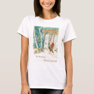 T-shirt Ski d'hiver par Carl Larsson