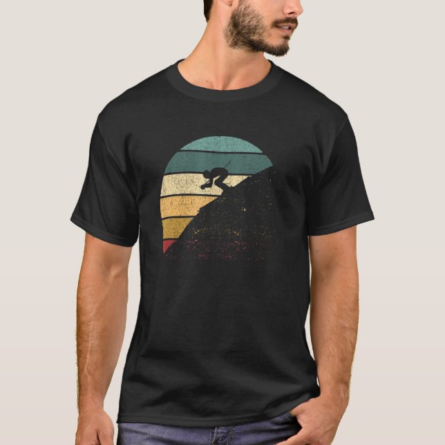 T-shirt Ski Downhill Funny Drifting Skier Snow Winter Spor (Devant)
