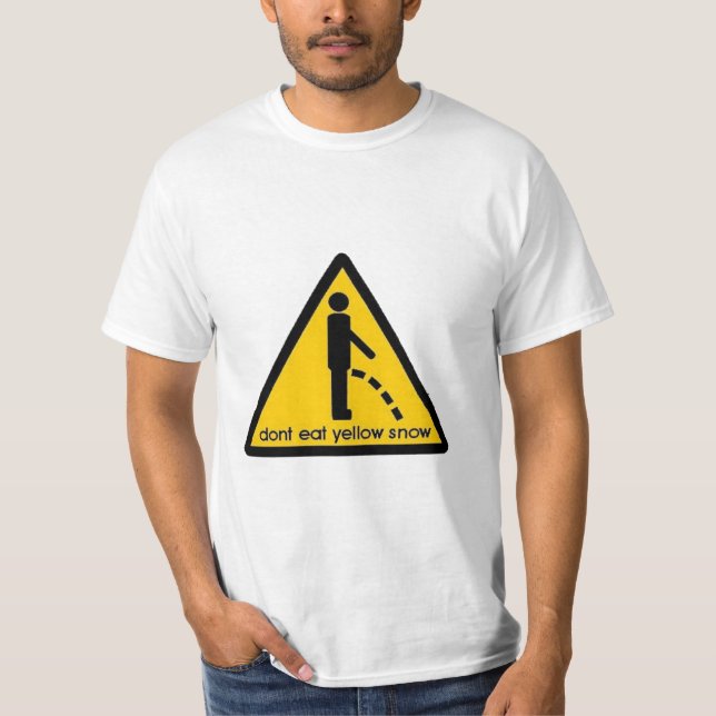 T-SHIRT "SKI DRÔLE DE SURF DES NEIGES NE MANGEZ PAS NEIGE (Devant)