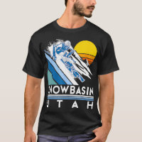 Ski du bassin de neige Utah Retro