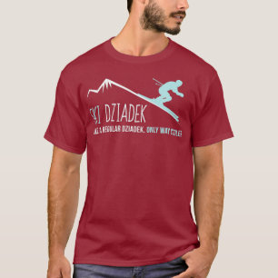 T-shirt Ski Dziadek Drôle drôle mignon cadeau ski hiver
