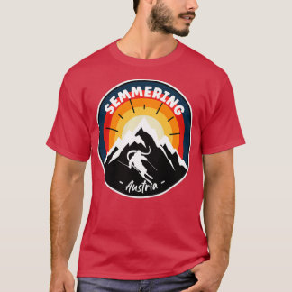 T-shirt Ski En Semmering Autriche Vintage