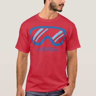 T-shirt Ski et snowboard Goggles Aspen Colorado