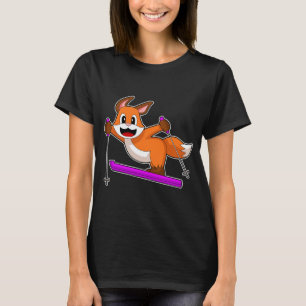 T-shirt Ski Fox Skier Sports d'hiver