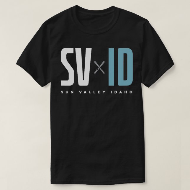 T-shirt Ski Graphique Sun Valley Idaho (Design devant)