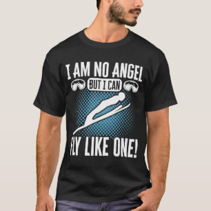 T-shirt Ski Jumping Montée en éclat C'est en poudre Ski Ju
