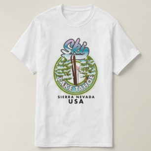 T-shirt Ski Lake Tahoe Sierra Nevada États-Unis