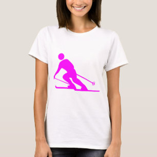 T-shirt Ski - Magenta