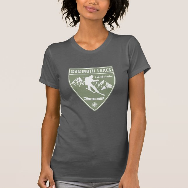 T-shirt Ski Mammoth Lakes California (Devant)