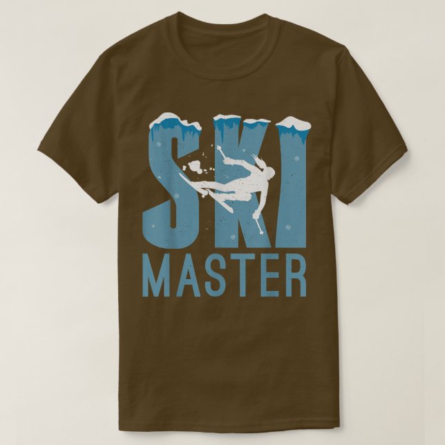 T-shirt Ski Master Snow Winter Sport Skier (Design devant)