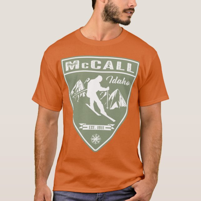 T-shirt Ski McCall Idaho (Devant)