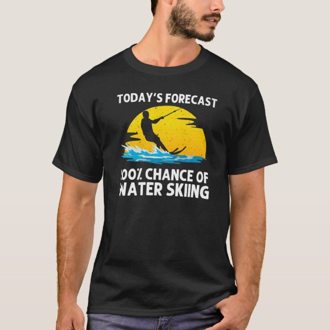 T-shirt Ski Nautique cool Pour Hommes Femmes Ski Sports Sk (Devant)