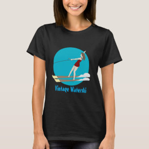 T-shirt Ski nautique de style vintage