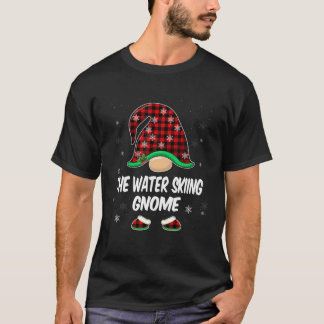 T-shirt Ski nautique Gnome Buffalo Plaid Matching Family C