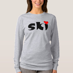 T-shirt Ski petit coeur