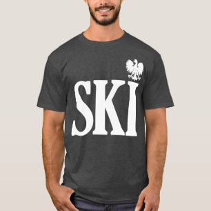 T-shirt SKI Polonais Nom de famille se terminant Dyngus de
