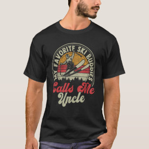 T-shirt Ski Rétro Mes Amateurs De Ski Préférés Appelez-Moi