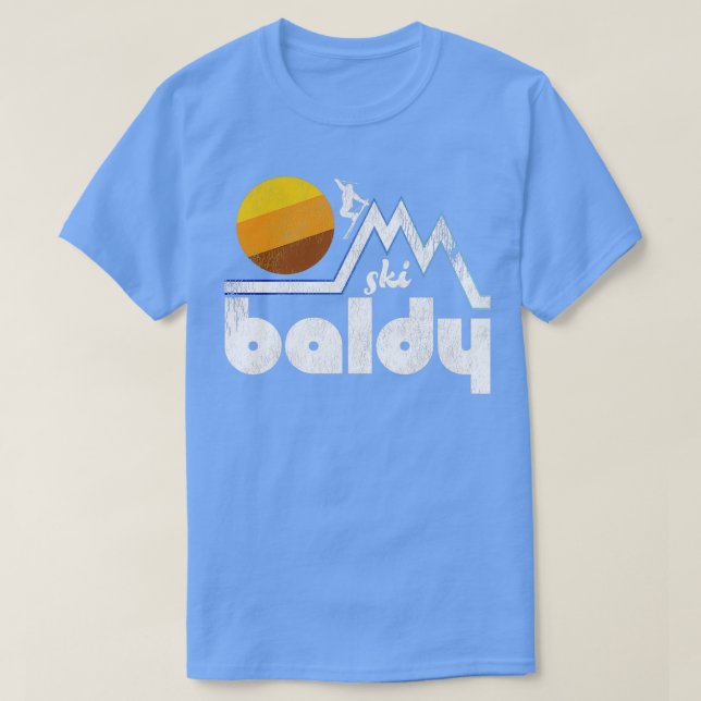 T-shirt Ski Rétro Mt Baldy (Design devant)