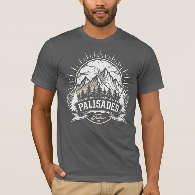 T-shirt Ski Retro Palisades Tahoe (Devant)