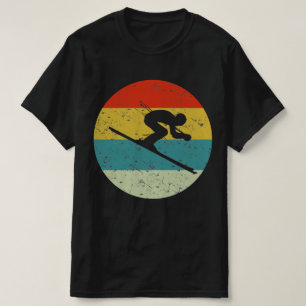 T-shirt SKI rétro vintage silhouette Les années 70