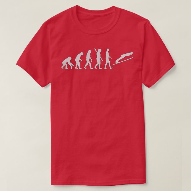 T-shirt Ski saut évolution 3 (Design devant)