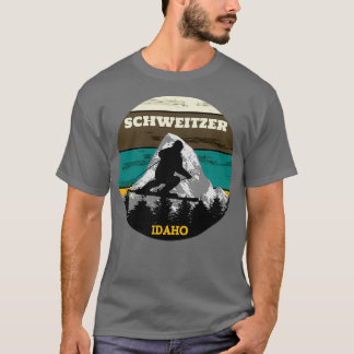 T-shirt Ski Schweitzer Ski pistes Idaho