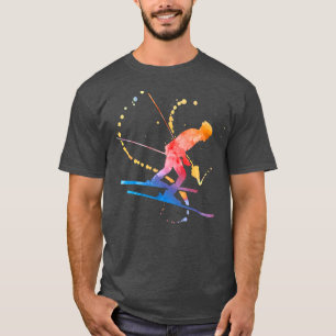 T-shirt Ski Ski Ski Ski Sports d'hiver Ski de neige