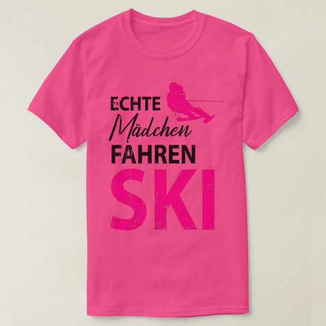 T-shirt Ski ski skieur vacances ski 8 (Design devant)