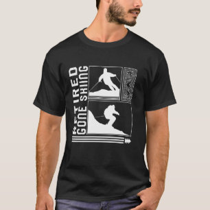 T-shirt Ski skieur retraité Ski skieur snowboard d'hiver