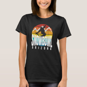 T-shirt Ski Snowbowl Arizona Rad Ski Jumper Retro Sunset S