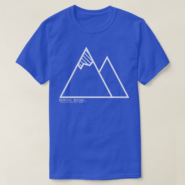 T-shirt Ski sur le dos long (Design devant)