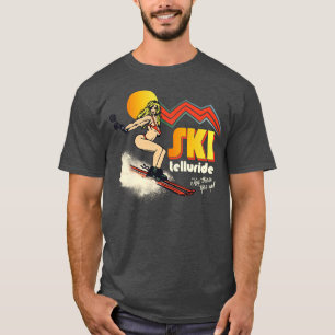 T-shirt Ski Telluride les années 7080s Retro Souvenir Styl