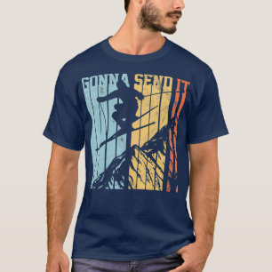 T-shirt Ski Va L'Envoyer Ski Libre Vintage