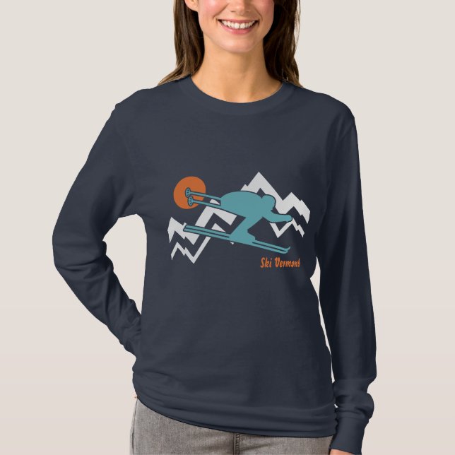T-shirt Ski Vermont (Devant)