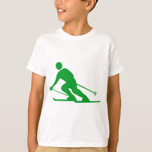 T-shirt Ski - Vert herbe
