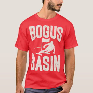 T-shirt Ski vintage Bogus Basin Idaho Amateurs De Neige