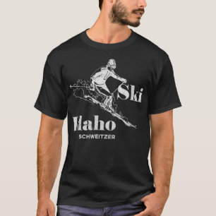 T-shirt Ski vintage Idaho Schweitzer