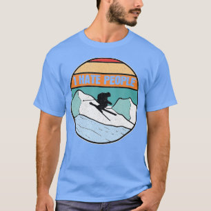 T-shirt Ski vintage Ski de l'arrière-pays Ski Retro elemar