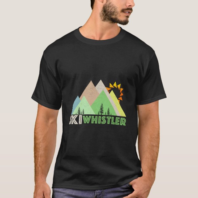 T-shirt Ski Whistler Whistler Bc (Devant)
