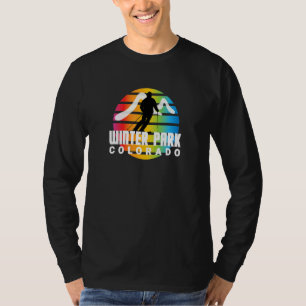 T-shirt Ski Winter Park Retro Vintage Sun Cool Winter Park