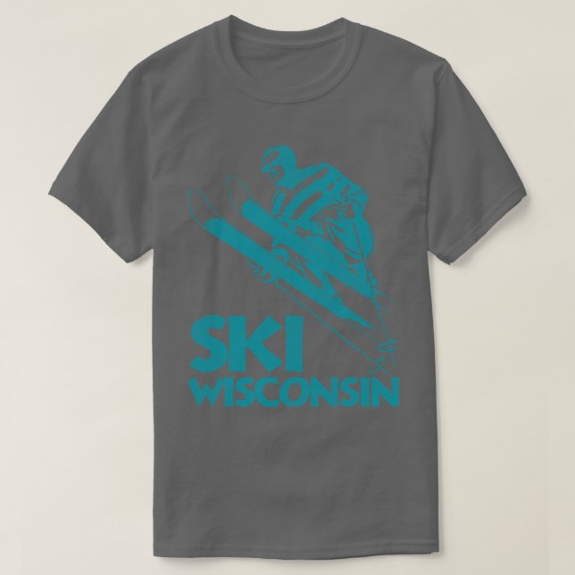 T-shirt Ski Wisconsin (Design devant)