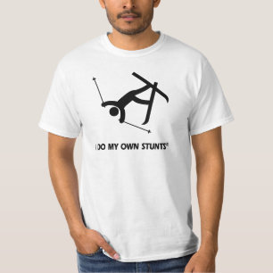 T-shirt Skiant mes propres cascades