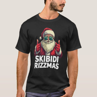 T-shirt Skibidi Rizzmas Noël Rizz Père Noël