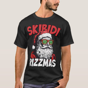 T-shirt Skibidi Rizzmas Noël Rizz Père Noël