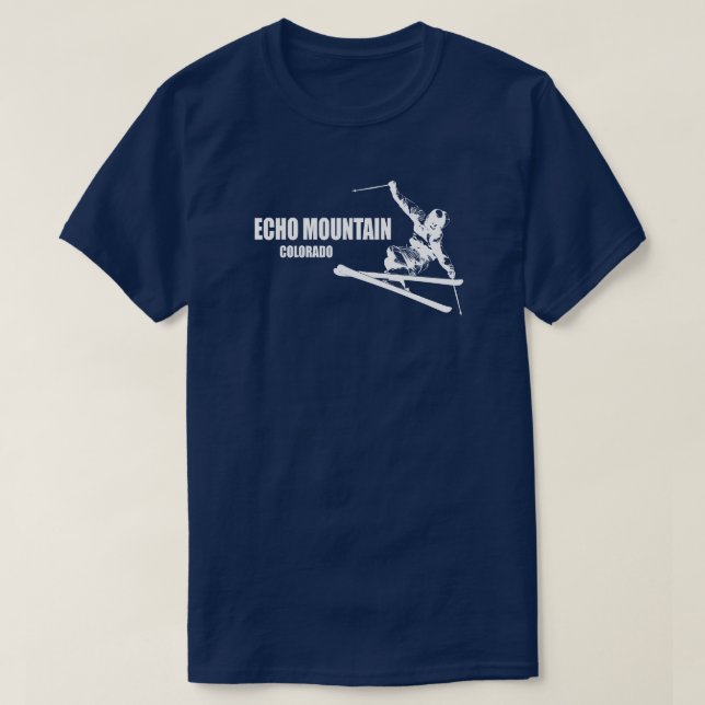 T-shirt Skier Echo Mountain Colorado (Design devant)