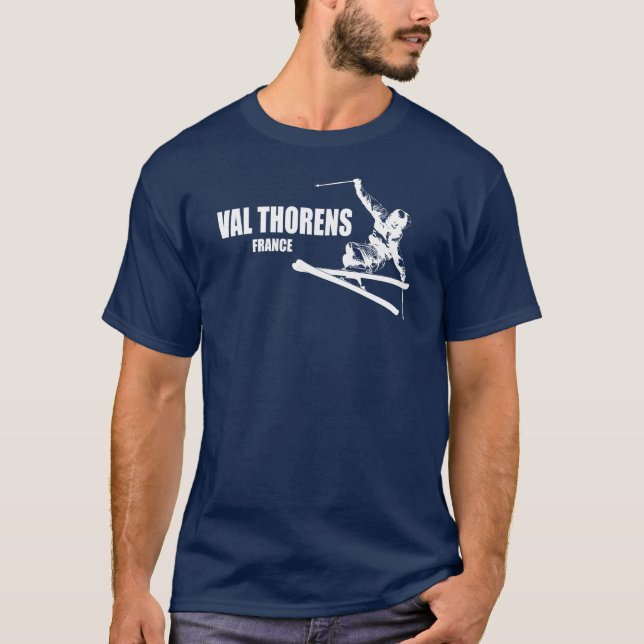 T-shirt Skier Val Thorens France (Devant)