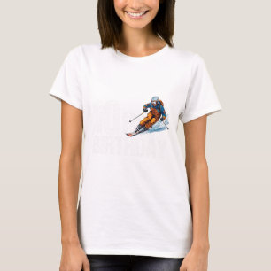 T-shirt Skieur 10e anniversaire Ski Garçon Fille 10e anniv