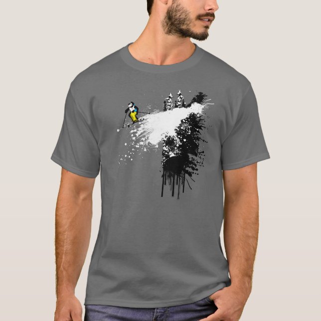 T-shirt Skieur de falaise (Devant)